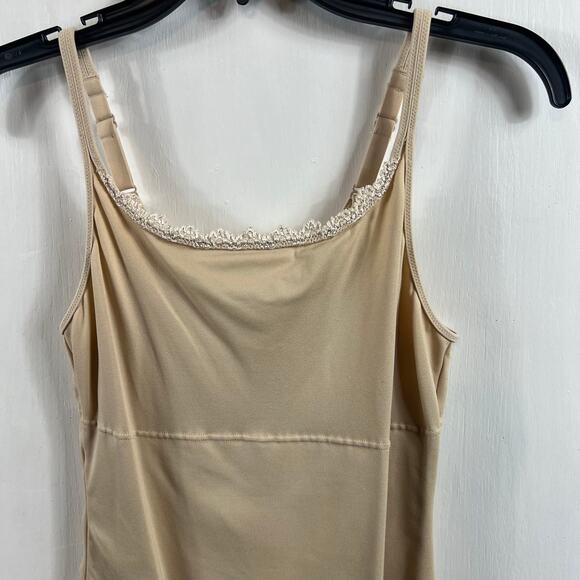 Maidenform Sweet Nothings nude lace trim camisole. Sz XL - Picture 2 of 7